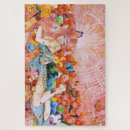 Painting of a woman title: The Afternoon ジグソーパズル