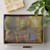 Painting of Bridge Over a Stream Tissue Paper 薄葉紙 (ギフト)