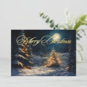 Painting of Winter Serenity Christmas Night カード (スタンド正面)
