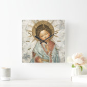 Painting of Young Savior Jesus スクエア壁時計 (ホーム)