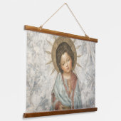 Painting of Young Savior Jesus 吊り下げ型タペストリー (傾斜あり)