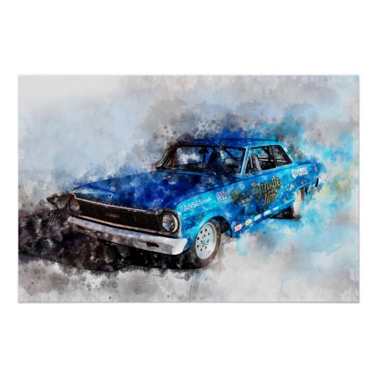 Painting out of a Series of legendary Dragster Pil ポスター (正面)