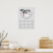 Painting OX Chinese New Year 2021 Calendar P ポスター (キッチン)