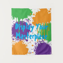 Painting Party Birthday Display Your Masterpiece タペストリー