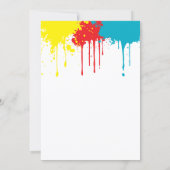 Painting Party Kids Birthday 招待状 (裏面)