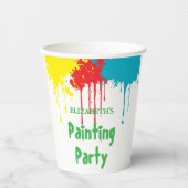 Painting Party Kids Birthday 紙コップ (正面)
