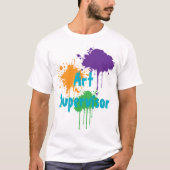 Painting Party Kids Birthday Art Supervisor Tシャツ (正面)