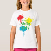 Painting Party Kids Birthday Tシャツ (正面)