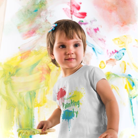 Painting Party Kids Birthday Tシャツ