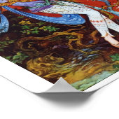 Painting Persian Girl Pouring wine from jug ポスター (角)