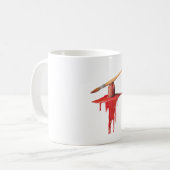 painting red コーヒーマグカップ (正面左)
