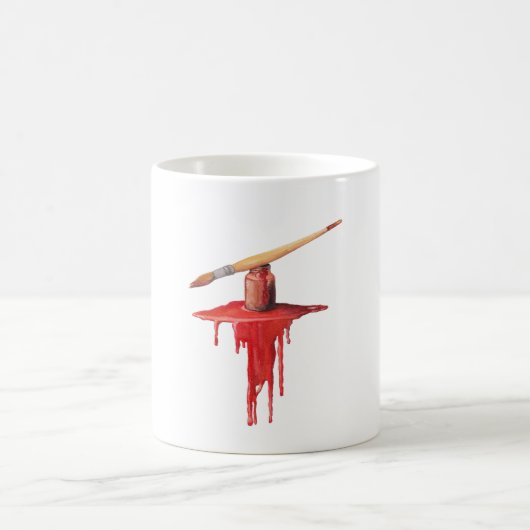 painting red コーヒーマグカップ (中央)