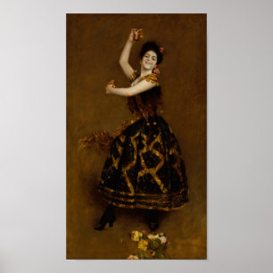 Painting Reprint of Carmencita, a Spanish Dancer, ポスター