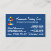 Painting Service Decor Modern Navy 名刺 (正面)