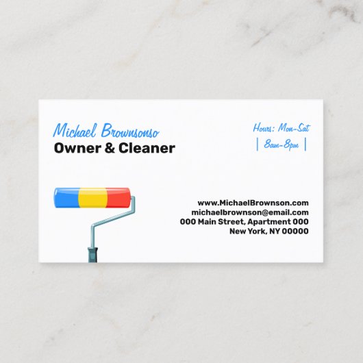 Painting Service Decor Modern Professional 名刺 (裏面)