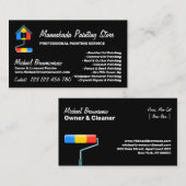 Painting Service Decoration Modern Black 名刺 (正面/裏面)