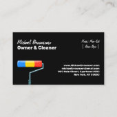 Painting Service Decoration Modern Black 名刺 (裏面)