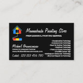 Painting Service Decoration Modern Black 名刺 (正面)