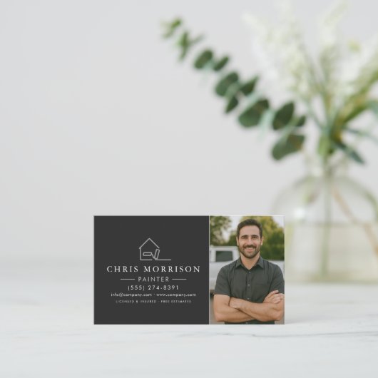 Painting Service Photo QR Code Professional 名刺 (スタンド正面)