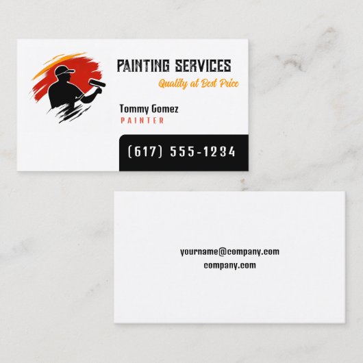 Painting Services | Painters 名刺 (正面/裏面)