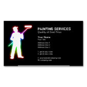 Painting Services | Painters Black マグネット名刺 (正面)