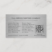 Painting Services QR Code 名刺 (裏面)