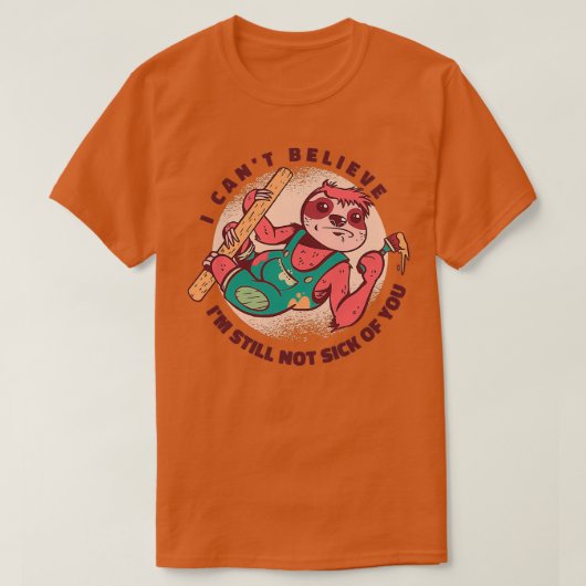 Painting Sloth Funny Animal Nap Sloth Tシャツ (デザイン正面)