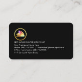 Painting Tools On Green Paint Splatter 名刺 (裏面)