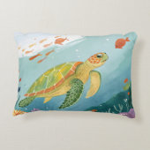 Painting Turtle アクセントクッション (裏面)