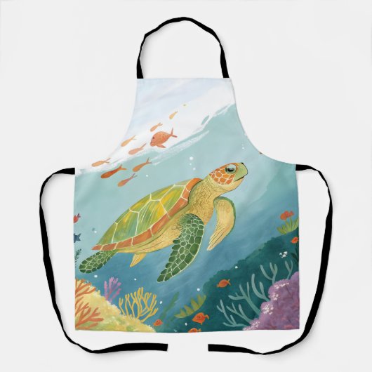 Painting Turtle エプロン (正面)