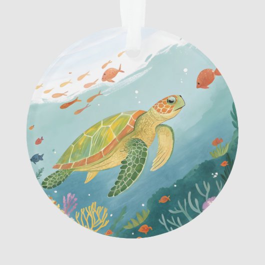 Painting Turtle オーナメント (裏面)