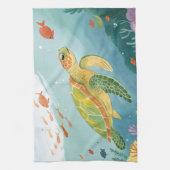 Painting Turtle キッチンタオル (縦)