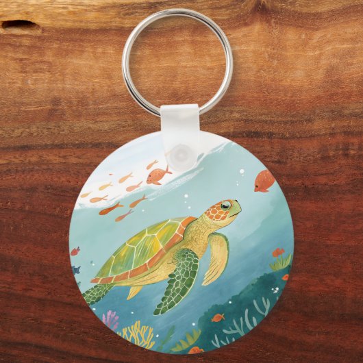 Painting Turtle キーホルダー (裏面)