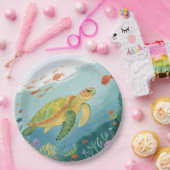 Painting Turtle ペーパープレート (パーティー)