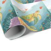 Painting Turtle ラッピングペーパー (ロールコーナー)