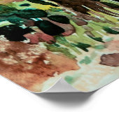 Painting watercolor landscape pink red color Tunne ポスター (角)