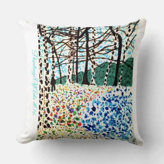 PaintingOfAda #16 – アーティスト – 不明な装飾用クッション クッション (正面)