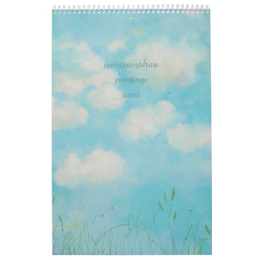 paintpaintdraw絵画2025年カレンダー カレンダー (カバー)