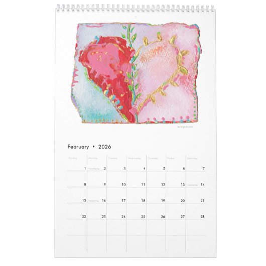 PAINTPAINTDRAW 2025カレンダー カレンダー (2月 2026)