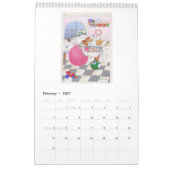 PaintpaintDraw 2025バニーカレンダー カレンダー (2月 2027)