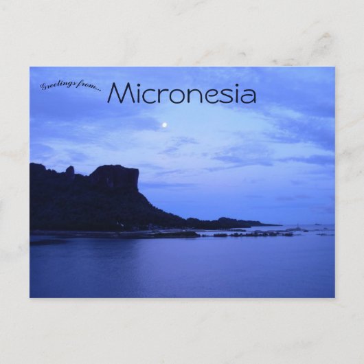 Paipalap Peak Sokehs Rock Indonesia ポストカード (正面)