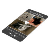 Pair of Bonded Bunnies Photo Memorial マグネット (左側)