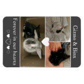 Pair of Bonded Bunnies Photo Memorial マグネット (横)