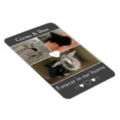 Pair of Bonded Bunnies Photo Memorial マグネット (右側)