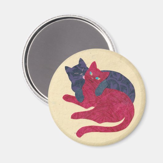 Pair of Cats マグネット (正面/裏面)