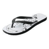 Pair of Flip Flops Elegant Floral Vine Flip-Flops  ビーチサンダル (アングル)