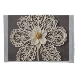 Pair of Pillowcases- Lace Flower 枕カバー