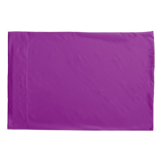 Pair of Solid Purple Pillowcases for Stylish Beddi 枕カバー (裏面-左)