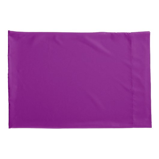 Pair of Solid Purple Pillowcases for Stylish Beddi 枕カバー (裏面-右)