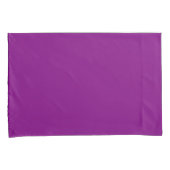 Pair of Solid Purple Pillowcases for Stylish Beddi 枕カバー (正面右)
